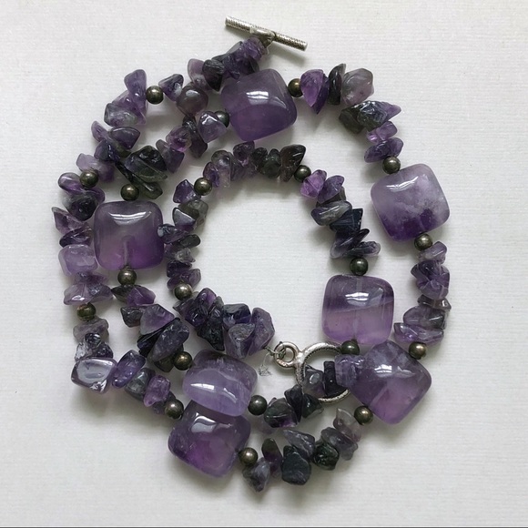 Artisan Crafted Amethyst Bead Necklace - Picture 8 of 9